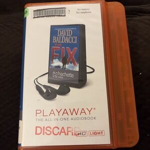 Playaway Audiobook Ex Library The Fix By David Baldacci